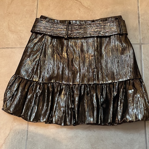 Metallic Ruffled Skirt - Picture 2 of 2